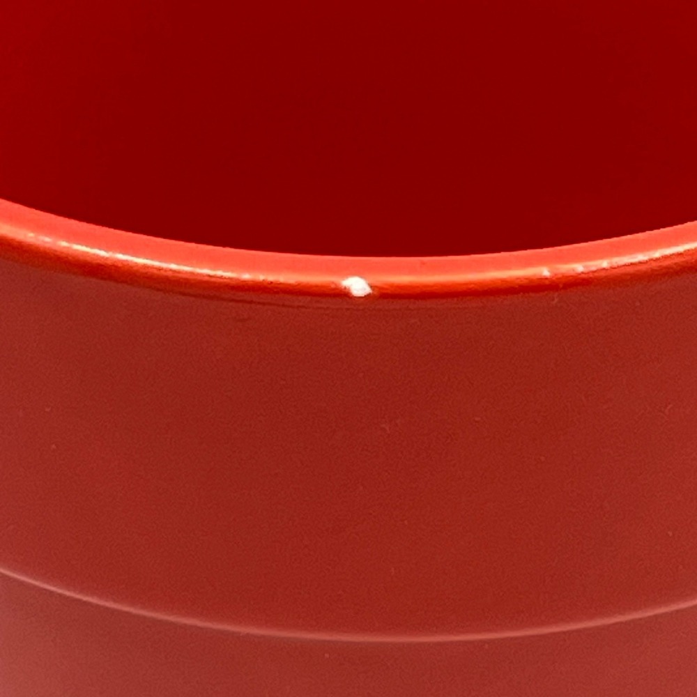 Ashland Ceramic Pot Set 2 Home Decor 5in Red Very Good Glossy Summer Living - Picture 4 of 8